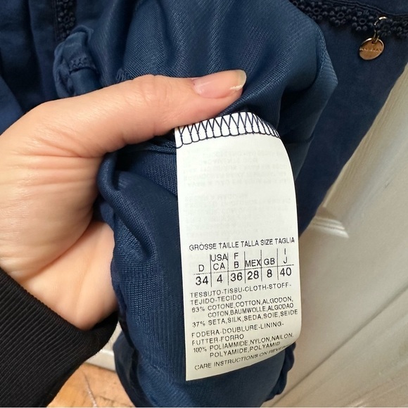 Marella by max Mara blue lace bubble dress short tank size 4 made in Italy - Picture 5 of 7